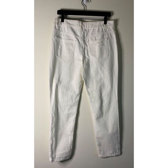 AFRM Luisa White Distressed High Rise Crop Skinny Jean - Picture 3 of 12